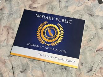 Notary Public Journal with California Jurat and Acknowledgement Forms