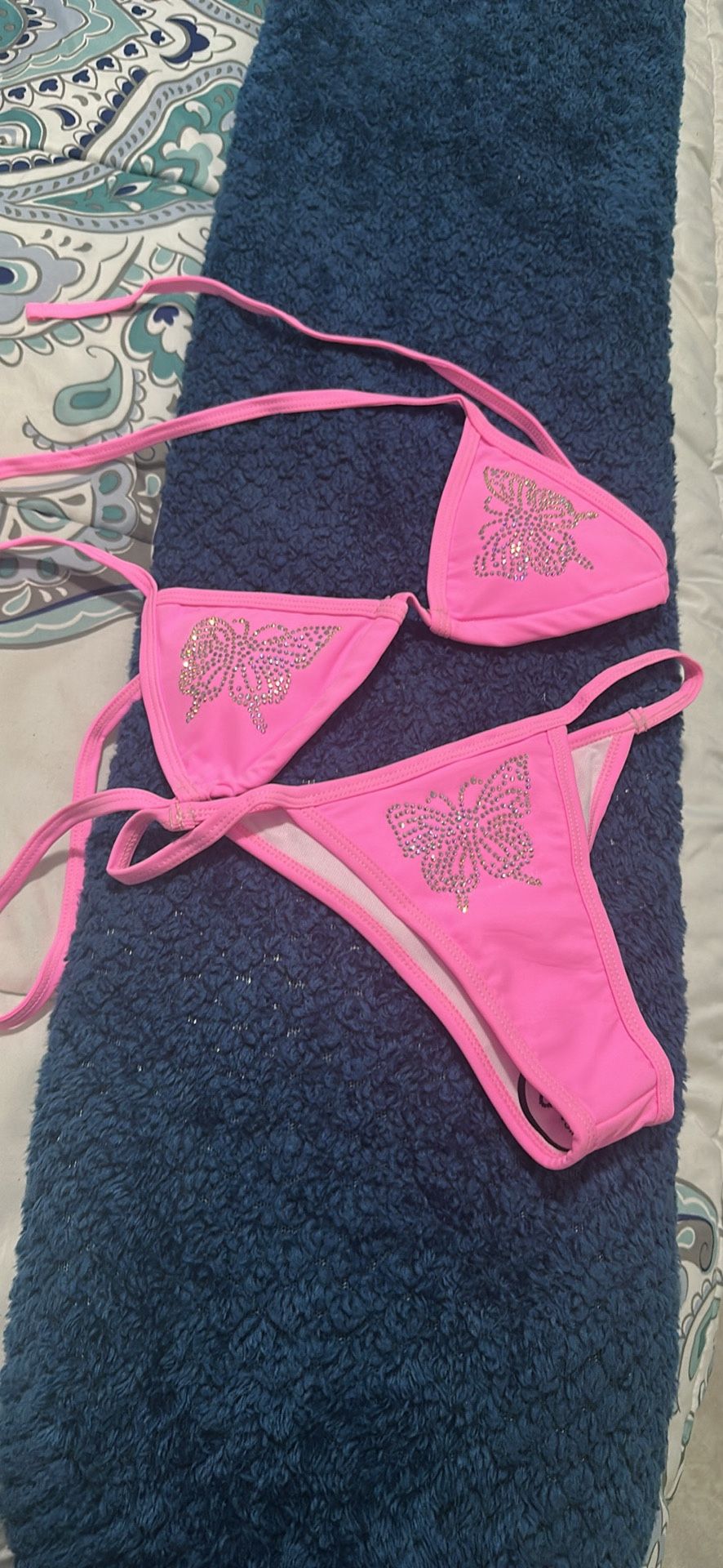 Triangle Butterfly Studded Bikini