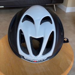 SUOMY BICYCLE CYCLING HELMET GLIDER SIZE LARGE (59-62 CM) COLOR BLACK + WHITE