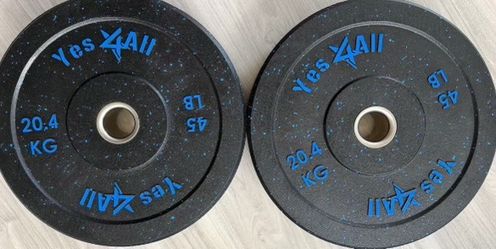 New pair of 45 pounds bumper weight