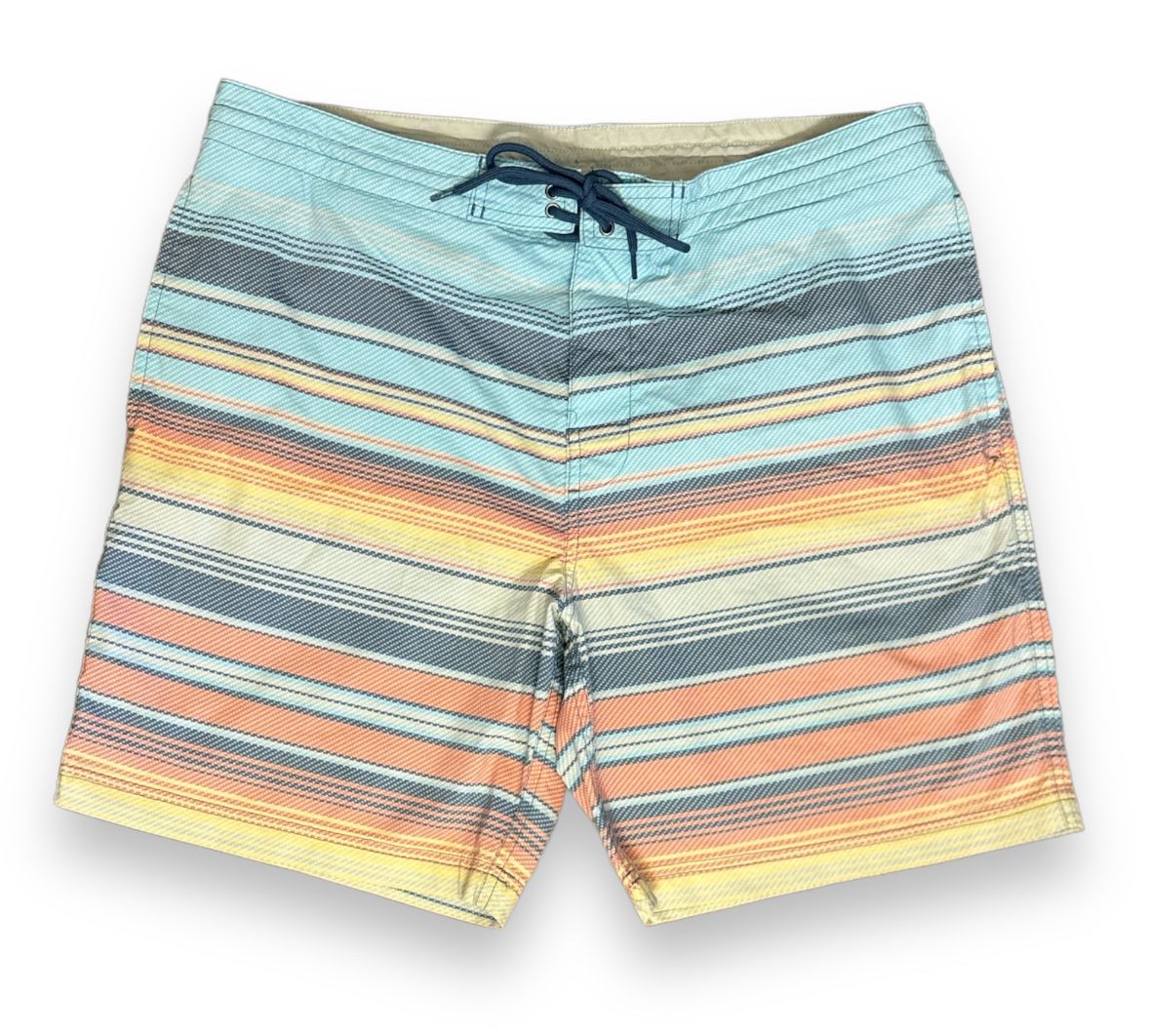 ROWM SWIMWEAR Swim Trunks 38” Multicolor Board Shorts NWOT Machine Washable