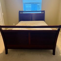 Dark Brown Queen Head and Foot Board