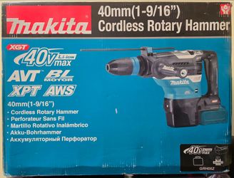 Makita GRH05Z 40V max XGT Brushless Cordless 1-9/16" SDS-MAX AVT Rotary Hammer, AFT, AWS Capable, Tool Only