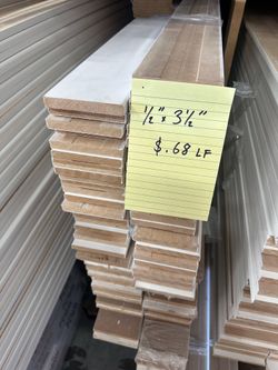MDF Moulding Sale $.68 cents Baseboard 3-1/2”