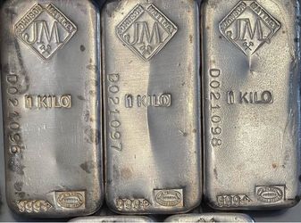 Johnson Matthey 1 Kilo Silver Bar .999+