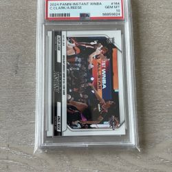 Panini Caitlin Clark Angel Reese Psa 10 Slab