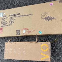 New Full Size Bed  Frame And Mattress Cover $150