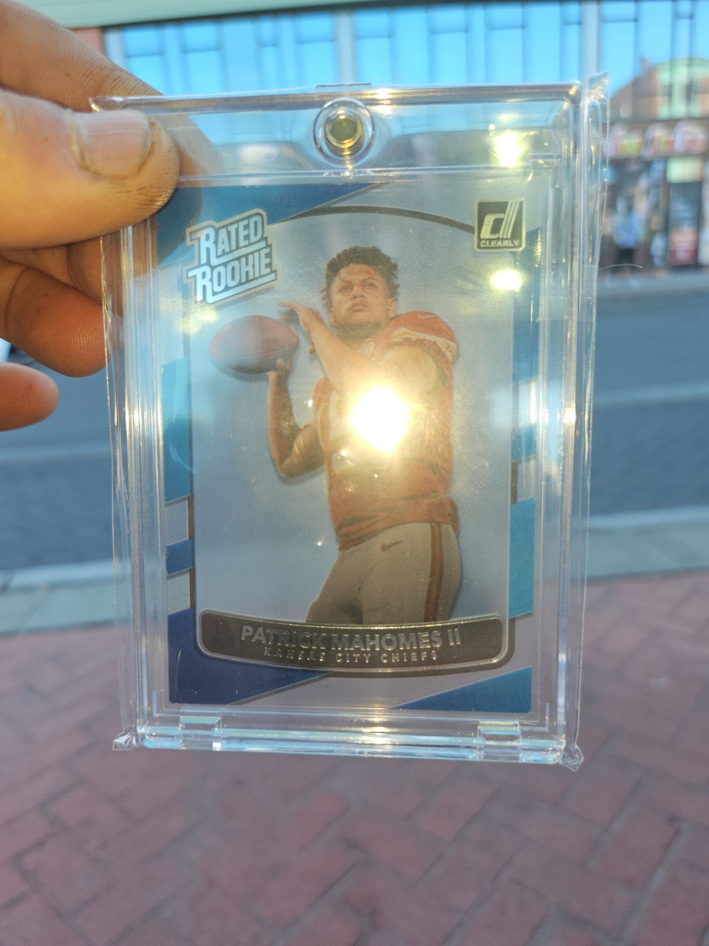 Rookie Patrick Mahomes clearly Donruss super short print