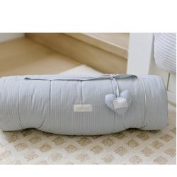 Organic Toddler Nap Mat – 100% Cotton Kids Washable Sleeping Mat & Detachable Pillow – Sleeping Bag with Soft 1.5” Pad – Ideal Nap Mat for Daycare, Pr