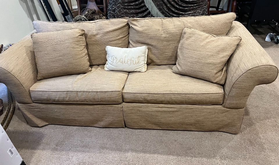 Living Room Sofa With Pillows - Couch