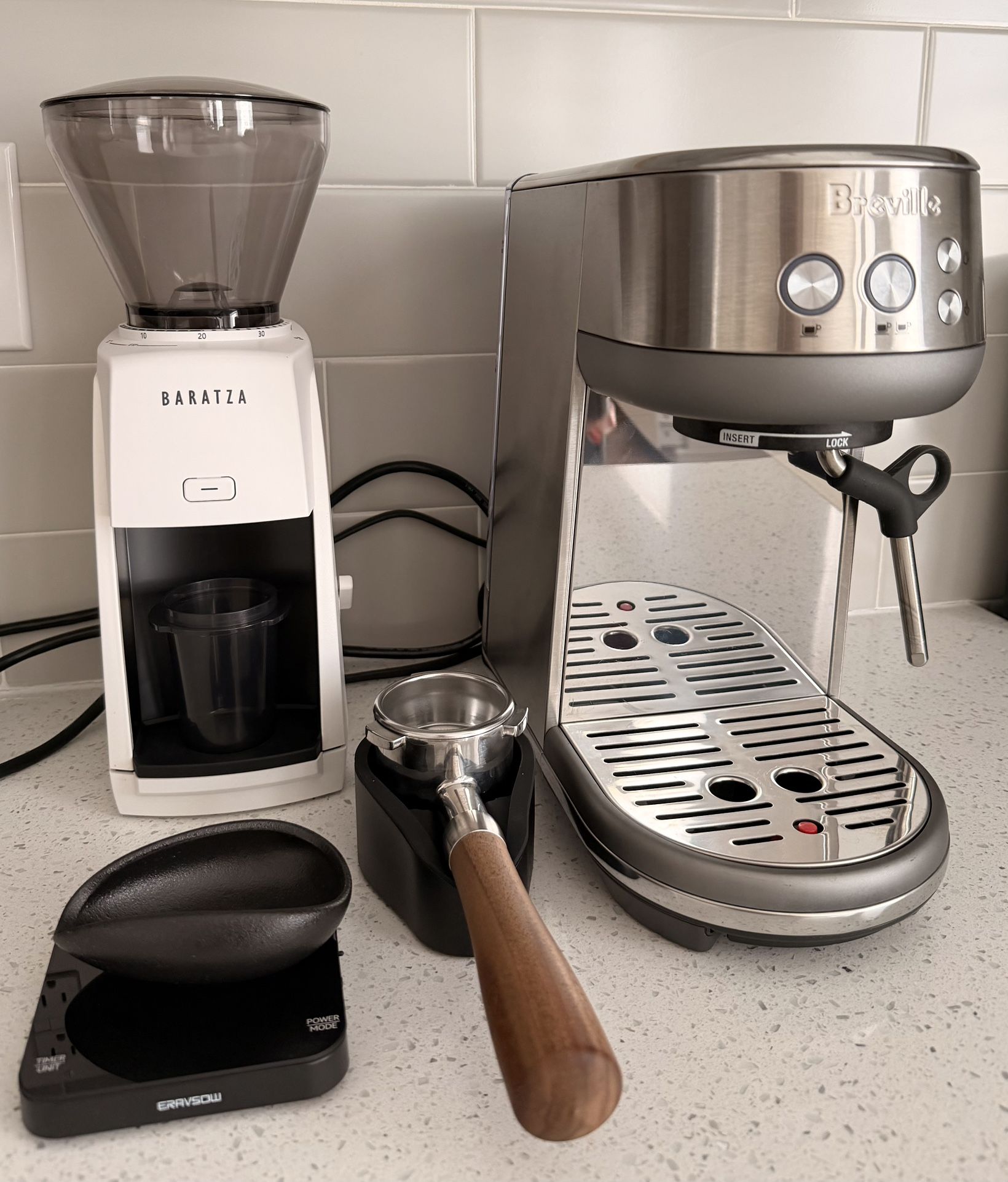 Breville Bambino Espresso Machine With Baratza Grinder