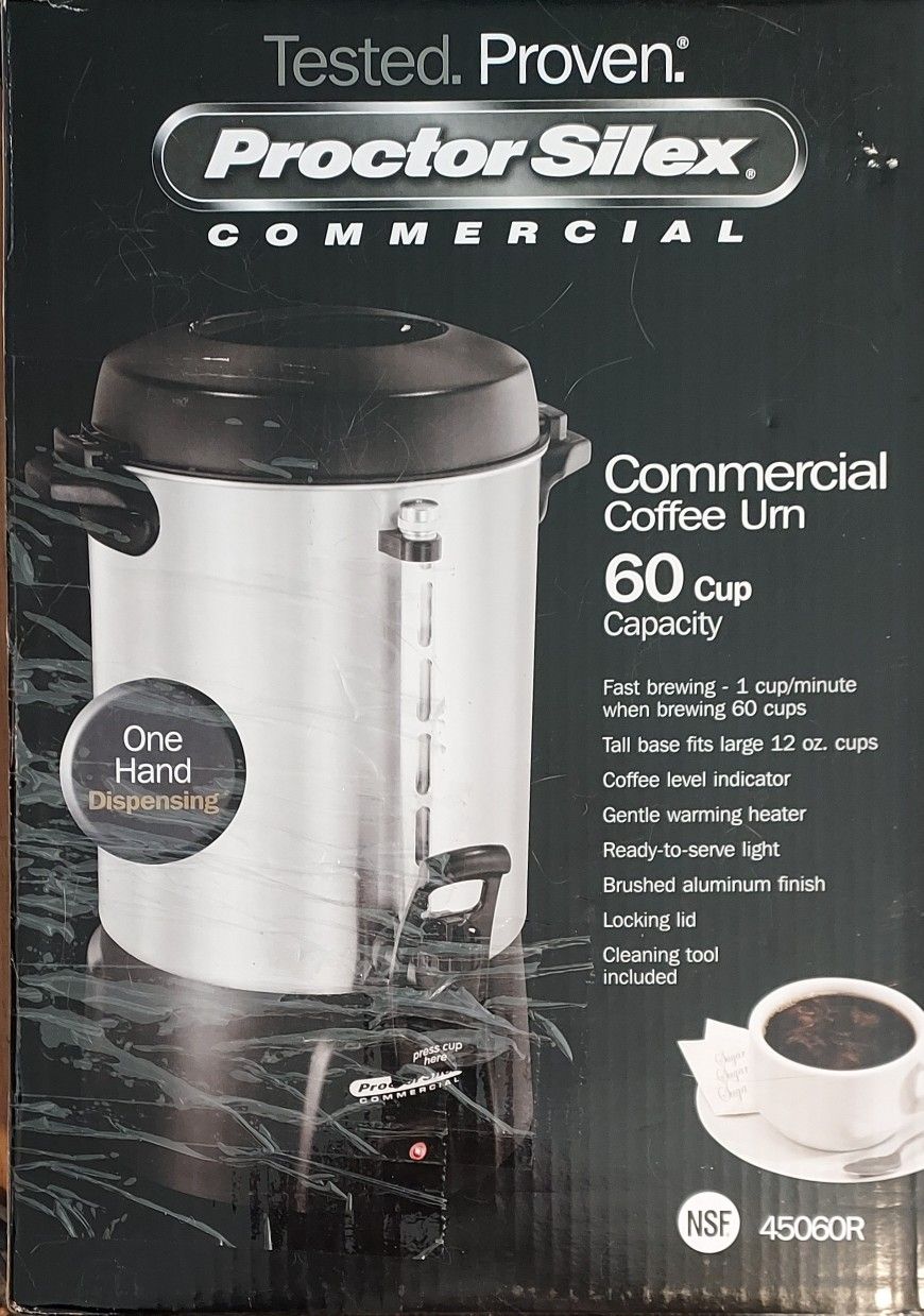 New Hamilton Beach 45060R Commercial Aluminum Coffee Urn Brewer 120v