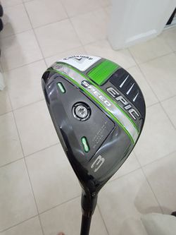 LEFTY Callaway Epic Speed 3 Wood 15* Hzrdus Smoke 6.0 Stiff Left Handed W/Head Cover *Mint