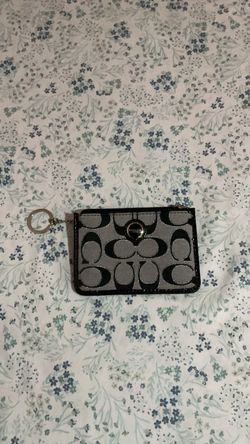 Coach Signature Card Case Key Fob