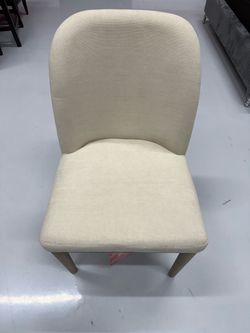 Solano Cream Fabric Upholstered Dining Chair