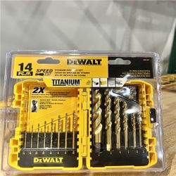 New in Box! Dewalt Titanium Speed Tip Drill Bit Set