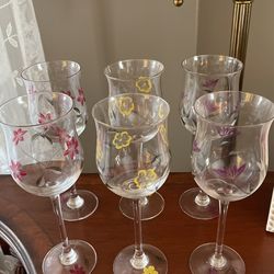 Six Lenox Wine Glasses