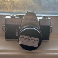 Minolta SRT101 35mm Film SLR + 50mm f/1.7 Rokkor-PF Lens