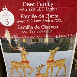 Christmas Deer Family (729 LED - Set Of 3) - Reduced Price 🎄