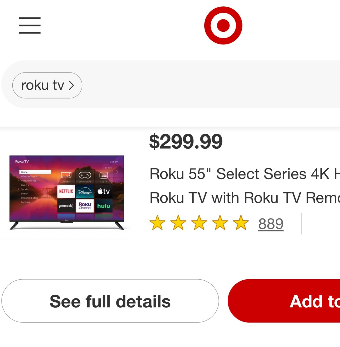 Roku 55 Inch Tv Smart With Full Motion Mount