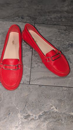Coach Red Loafers size 6-1/2