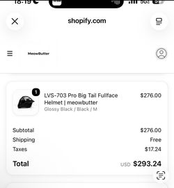 LVS-703 Pro Big Tail Fullface Helmet