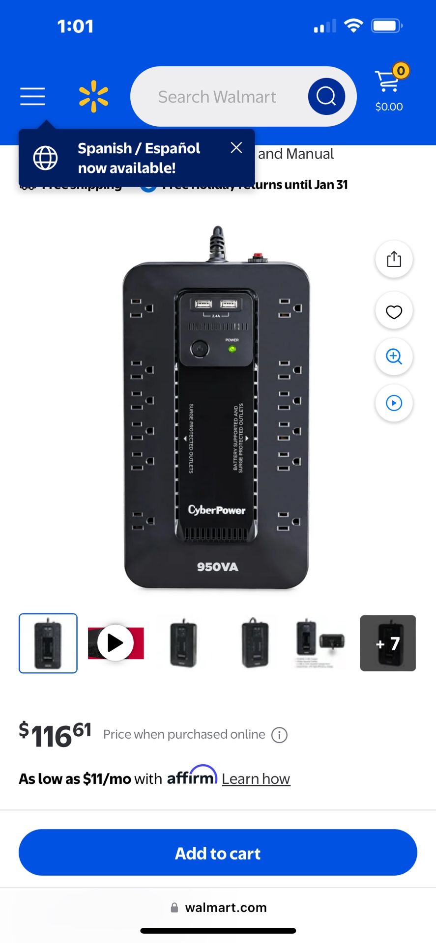 The Cyberpower SX950U