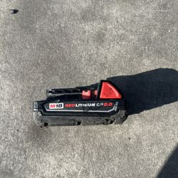   Milwaukee M18 18-Volt 2.0 Ah Red Lithium-Ion Compact Battery