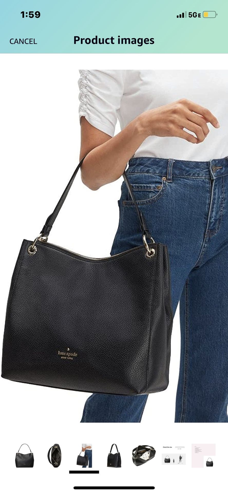 New kate spade genuine leather bag