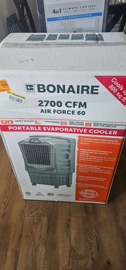 Air Force 60 2700 CFM 3-Speed Portable Evaporative Cooler for 800 sq. ft.