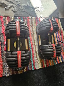 Bowflex Adjustable & Space Saving Dumbbells - 5 to 52 lbs each