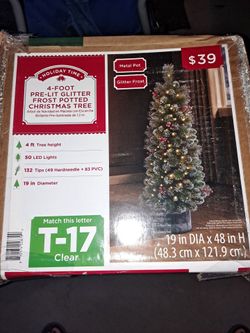 4 Ft Prelit Tree