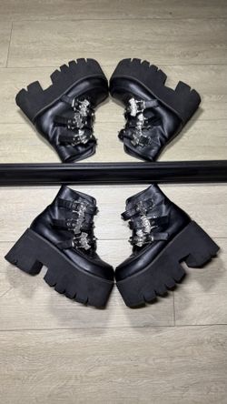 Y2K Demonias Ashes - 55 Platform Ankle Ankle Boots
