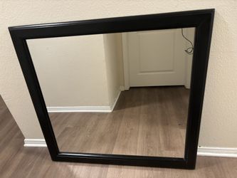 Dark Brown Framed Large Mirror 