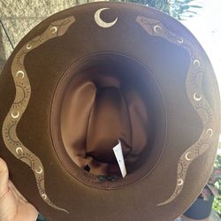 Custom Brown Coachella Hat