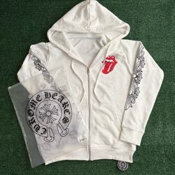 WHITE CHROME ZIP -S