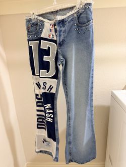 Steve Nash custom jeans
