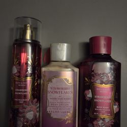 Strawberry Snow Flake Set