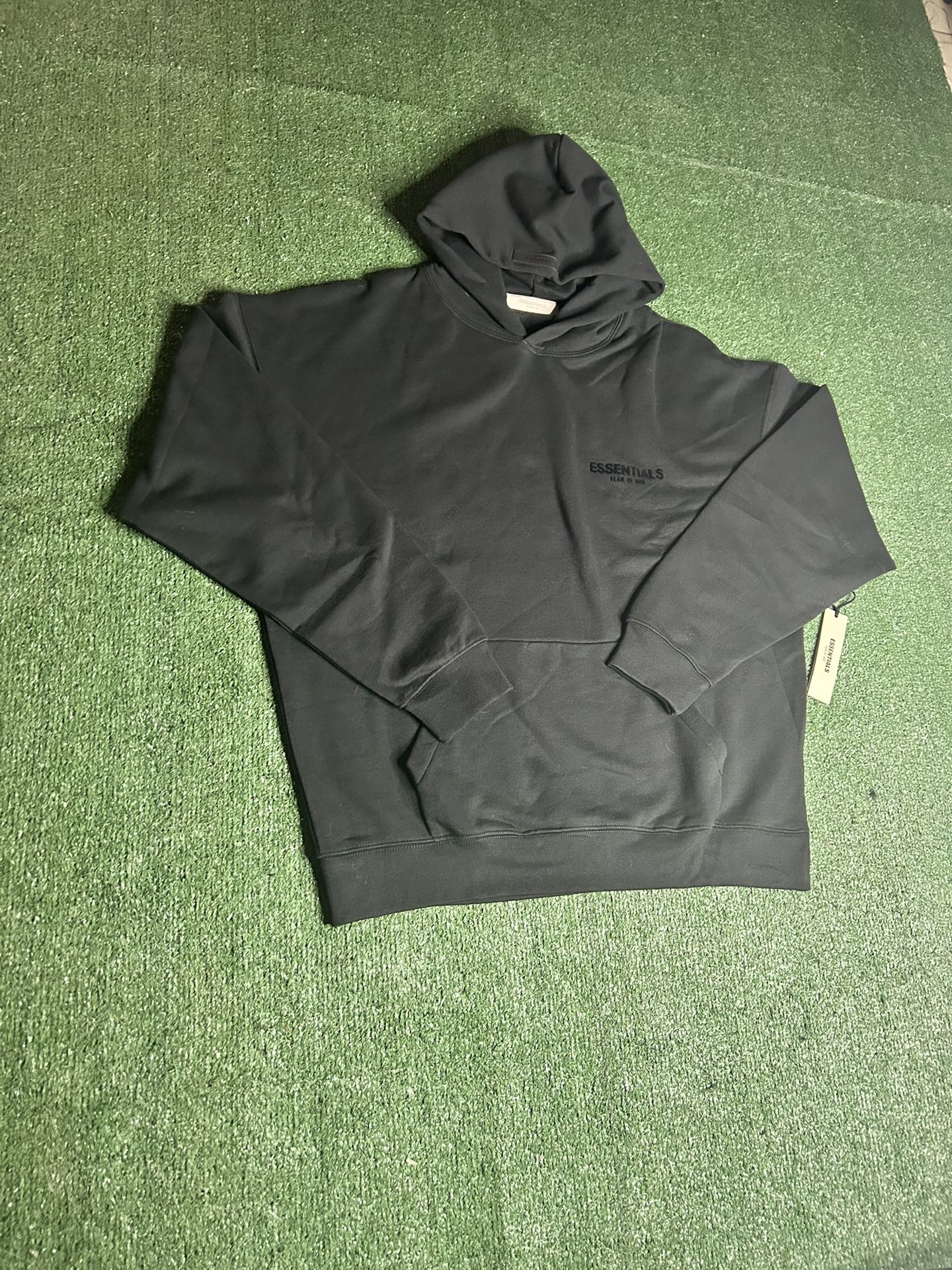 Fear Of God Essentials Hoodie “STRETCH LIMO BLACK”