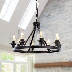 Wagon Wheel Light Fixture