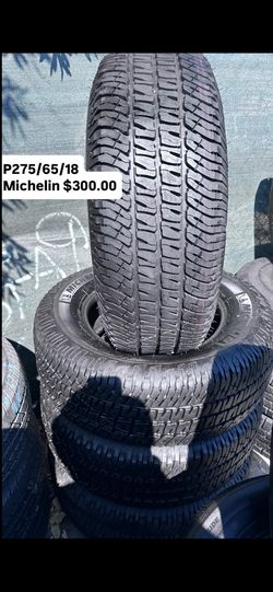275/65/18 Michelin Almost New A/T 
