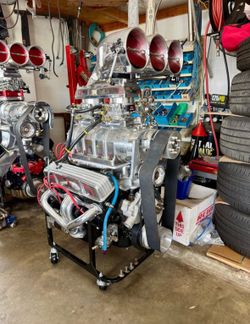871 blower, 358 Chevy  small block