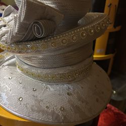 White And Silver Hat