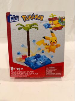 Pokemon Mega Pikachu Beach Splash Mega Block