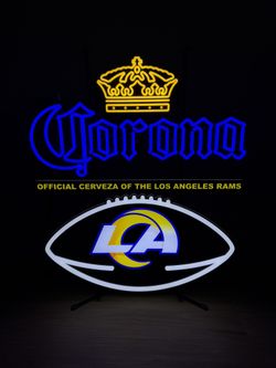Los Angeles Rams Corona Neon Sign ππ»
