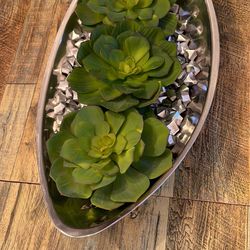 Modern Centerpiece with Decorative Succulents