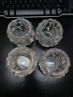 Tiffany & Co. Crystal candle holder 2 pairs