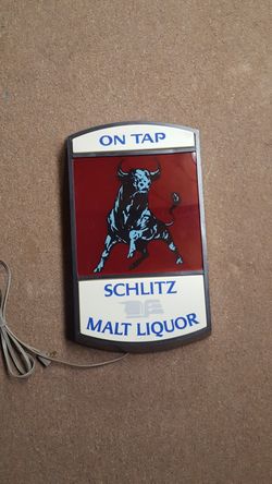 Vintage Schlitz Light Up