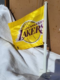 LA LAKERS Car Window Flag