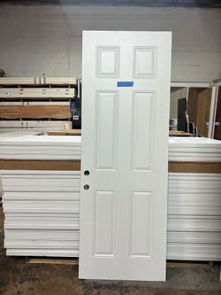 Metal Slab Panel Door Exterior NO FRAME 34 in x 96 in Only Size Available Price per each